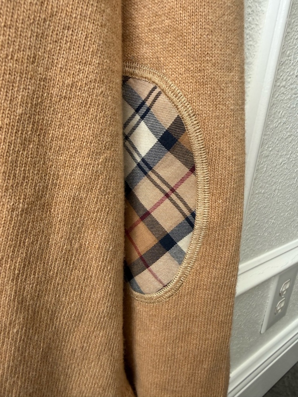 Barbour Pendle Roll Collar Wool Blend Camel Turtleneck US 14 - Picture 8 of 12